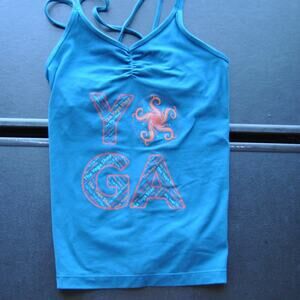 Manduka X-Small Blue Yoga Tank Top w/ Built in Bra